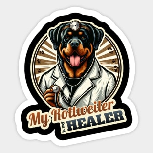 Doctor Rottweiler Sticker